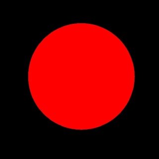 a red circle