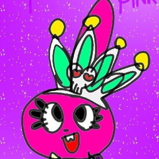 purple pink and friends